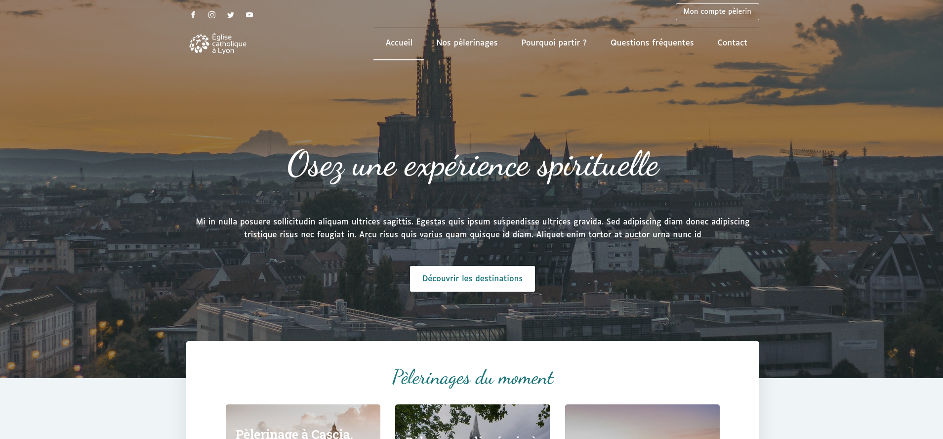 Screenshot homepage